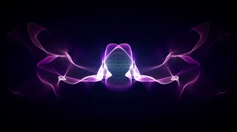 Electric Fire Purple Front Stock Footage 39360897