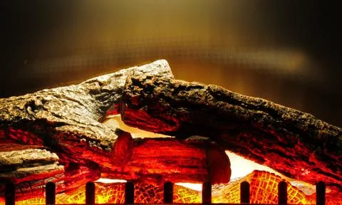 Electric Fireplace Foto stock