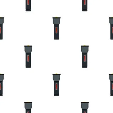 Electric flashlight pattern flat Stock Illustration