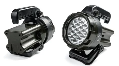 Electric flashlight Stock Photos