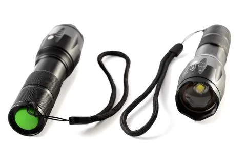 Electric flashlight Stock Photos