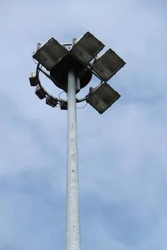 Electric Floodlights. Stock Photos