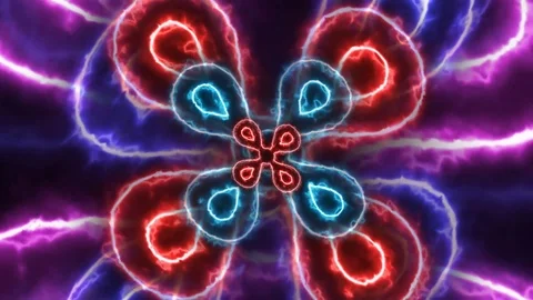 Electric flowers rotation Video stock 89126374