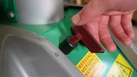 Electric Forklift Stock Footage 156262064