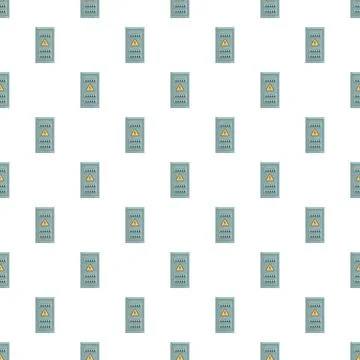 Electric fuse box pattern representing technology and power Stockillustratie