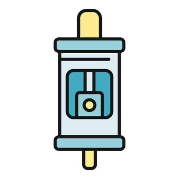 Electric fuse component providing circuit overload protection Stock Illustration