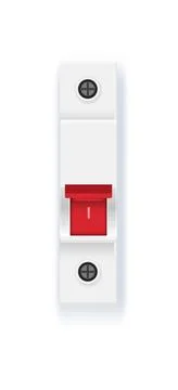 Electric fuse vector Automatic circuit breaker with voltage protection system Stock Illustration