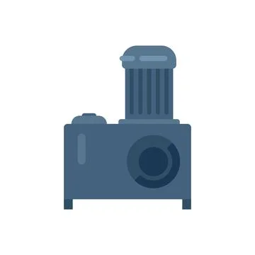 Electric generator icon flat vector. Power energy Ilustración de archivo