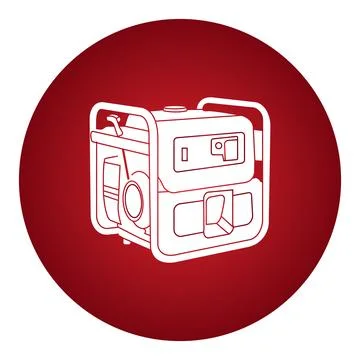 Electric Generator icon Stock Illustration