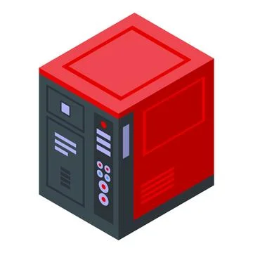 Electric generator icon isometric vector. Power energy イラスト素材