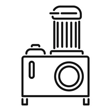 Electric generator icon outline vector. Power energy Illustrazione stock