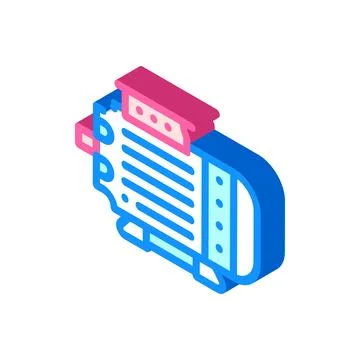 Electric generator isometric icon vector illustration イラスト素材