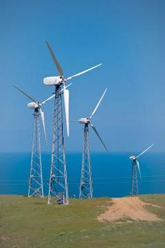 The electric generator, using wind energy. Stock-Fotos