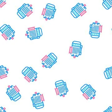 Electric generator vector seamless pattern Stockillustratie