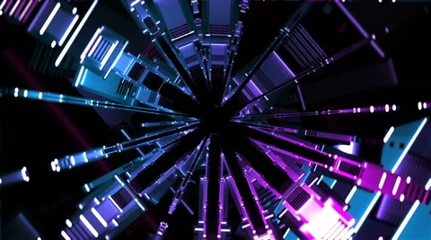 Electric Geometric Vj Loop Stock Footage 68200678
