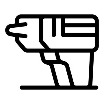Electric glue gun heating and dispensing adhesive Stock Illustration