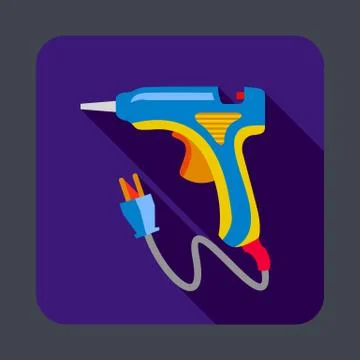 Electric glue tool concept background, cartoon style Ilustração Stock