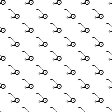 Electric grass cutter pattern seamless vector Illustrazione stock