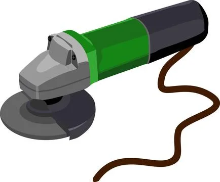 Electric Grind Tool Vector Stock Illustration