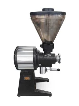 Electric grinder coffee on the white background Stock Photos