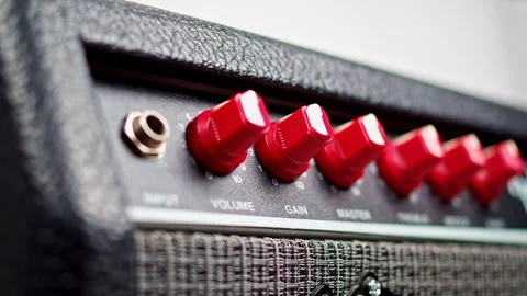 Electric Guitar Amplifier Stock Footage 140710908