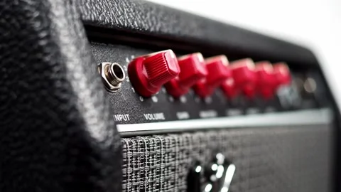Electric Guitar Amplifier Stock Footage 140710916