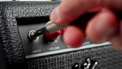 Electric Guitar Amplifier Stock Footage 140710919