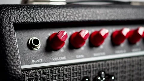 Electric Guitar Amplifier Stock Footage 140710943
