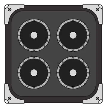 Electric Guitar Amplifier Stock Illustration