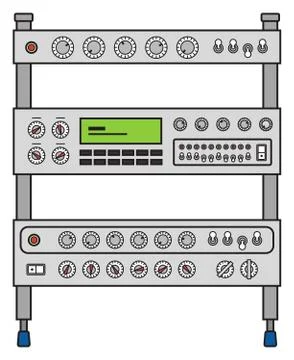 Electric Guitar Amplifier Stock Illustration