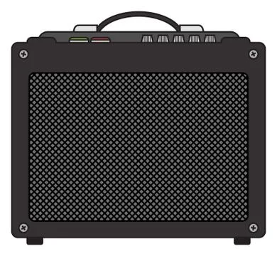 Electric Guitar Amplifier Illustrazione stock