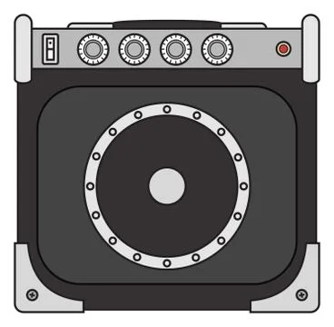 Electric Guitar Amplifier Stock Illustration