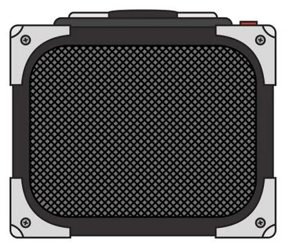 Electric Guitar Amplifier Stock Illustration