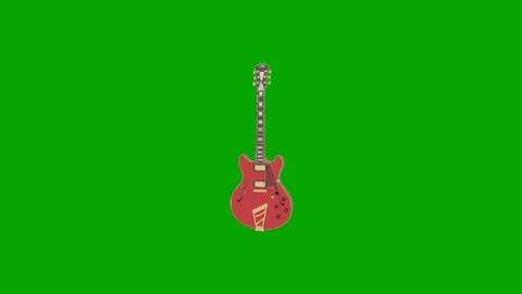 Electric guitar animation chroma key background 스톡 동영상 340116371