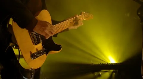 Electric guitar-Beautiful lighting Vídeos de archivo 10800829