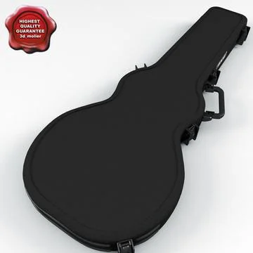 Electric Guitar Case V2 3D Model