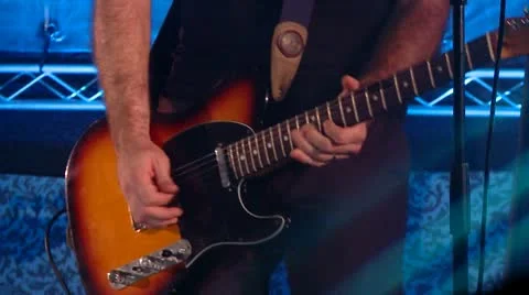 Electric Guitar-close up. Stock Footage 9909690
