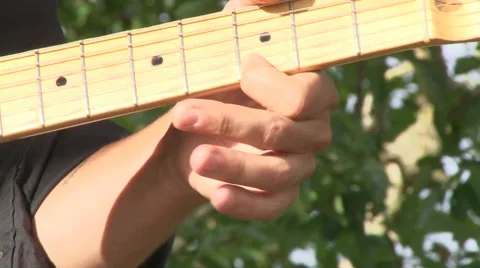 Electric Guitar Close Up Stock Footage 41289687