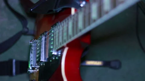 Electric guitar close up Stock Footage 58164116