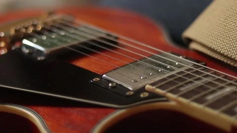 Electric Guitar Close up 動画素材 144046943