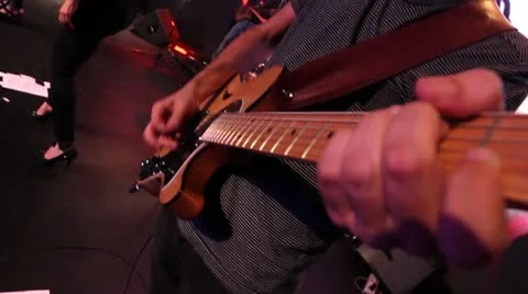 Electric Guitar Close-Up3 Stock Footage 12063686