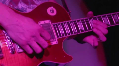 Electric guitar closeup Stock Footage 47287922