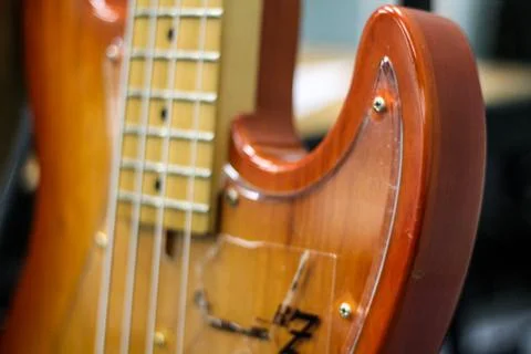 Electric Guitar Closeup Stock Photos
