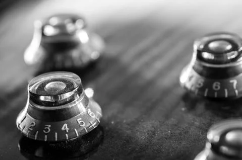 Electric guitar dectail Stock Photos