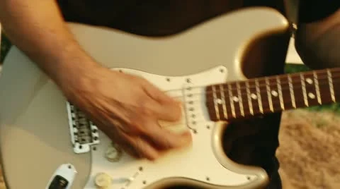 Electric guitar Stock Footage 11323678