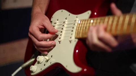 Electric Guitar Stock Footage 79835385