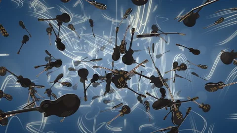 Electric Guitar Video stock 228432027