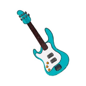 Electric guitar icon image Stockillustratie