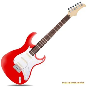 Electric guitar Stock Illustration