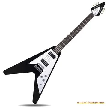 Electric guitar Stock Illustration